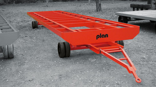 Remolque para equipamiento industrial - type 10 - PLAN - Industriefahrzeug GmbH & Co. KG - de 2 ejes / de acoplamiento / para carga pesada