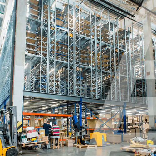 Entreplanta industrial para estantería de palés - KAPELOU Europe GmbH - para palés / de suelo / para construcciones