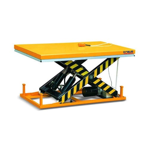 Mesa elevadora de tijeras simples - HTC 2008 - KRAUS Betriebsausstattung und Fördertechnik GmbH - electrohidráulico / estacionaria