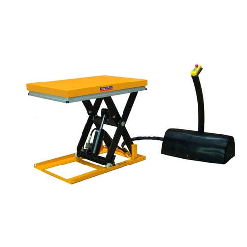 Mesa elevadora de tijeras simples - HTC 1001 Mini - KRAUS Betriebsausstattung und Fördertechnik GmbH - electrohidráulico / estacionaria