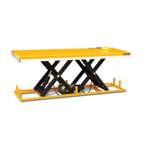 Mesa elevadora de tijera larga - HTC 4000D - KRAUS Betriebsausstattung und Fördertechnik GmbH - electrohidráulico / estacionaria