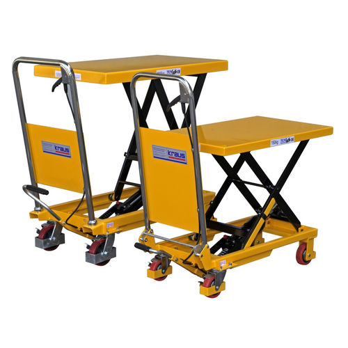 Carro de transporte - Hubtischwagen SP 500 - KRAUS Betriebsausstattung und Fördertechnik GmbH - de acero inoxidable / de plataforma