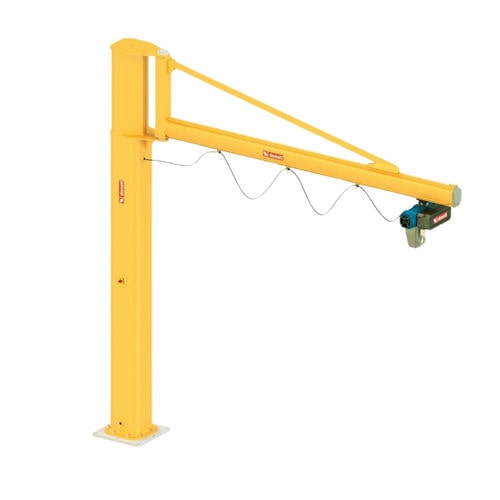 Grúa pluma de columna - S35T35 - KRAUS Betriebsausstattung und Fördertechnik GmbH - 300° / con control eléctrico / articulada