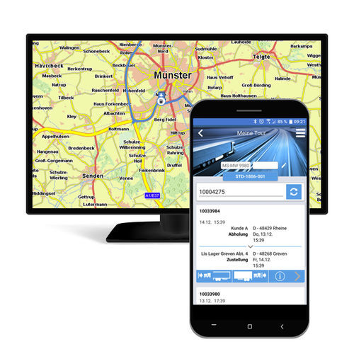 Aplicación móvil de flujo de trabajo - AppSped  - LIS Logistische Informationssysteme AG - de planificación de tareas / de optimización logística / de formación