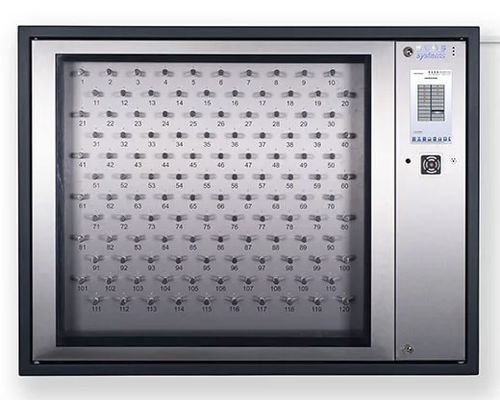 Armario para llave electrónica - ecos systems GmbH - de almacenamiento / para instalación en pared / de acero inoxidable
