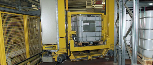 Transelevador automático - GEBHARDT Intralogistics Group - para almacén / para sistema de organización / para palés