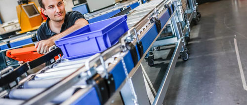 Transportador de rodillos - FlexConveyor - GEBHARDT Intralogistics Group - horizontal / modular / para palés