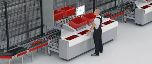 Máquina de preparación de pedidos en línea - GEBHARDT Intralogistics Group - automática