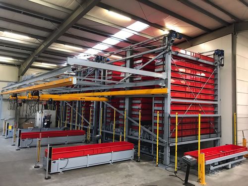 Almacén automático vertical - CIAMPALINI COSTRUZIONI MECCANICHE SRL - de palés / para rollos / para tuberías