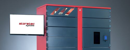 Almacén automático vertical - The StoreManagerlocker - Storetec Systems GmbH - con estantes