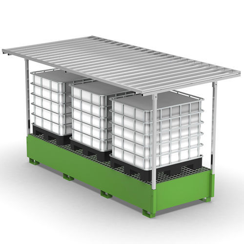 Cubeta de retención para contenedor IBC - 014293 - COMI endless storage - de acero galvanizado / de acero zincado / para palés
