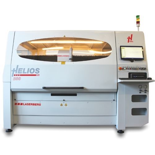 Trazador de corte láser - HELIOS CO2 - LASERBERG TECH SRL - de tejido / para material plástico / para madera