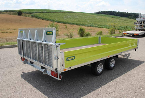 Remolque de polvo - Unsinn Fahrzeugtechnik GmbH - en tándem / de acoplamiento