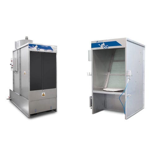 Cabina de pintura cerrada - VA / CS - D.B.M. TECNOLOGIE SRL - para piezas de recambio / ATEX