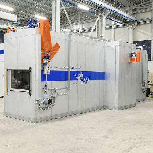 Horno automático - FAP / FAM - D.B.M. TECNOLOGIE SRL - de cinta transportadora / de secado / tratamiento térmico