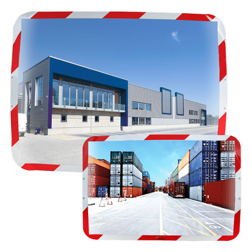 Espejo de seguridad - 65 series - Vialux - convexo / rectangular / irrompible