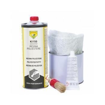 Masilla de poliéster - KI150 - KIT VETRORESINA - ECO SERVICE SRL - bicomponente / de reparación / para madera