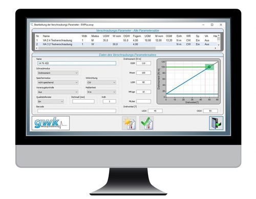 Paquete de software de configuración - EasyWin ® - GWK Norbert Gerlach GmbH & Co. KG - de base de datos / análisis de datos / de gestión de datos