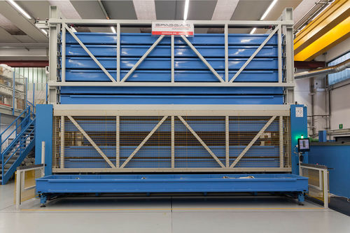 Almacén automático para productos largos - TUBE - METALMECCANICA SPAGGIARI S.R.L. - vertical / para tuberías / modular