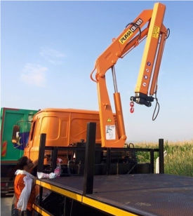 Grúa de carga - Puma Crane LTD.ŞTİ. - montada sobre camión / articulada / plegable