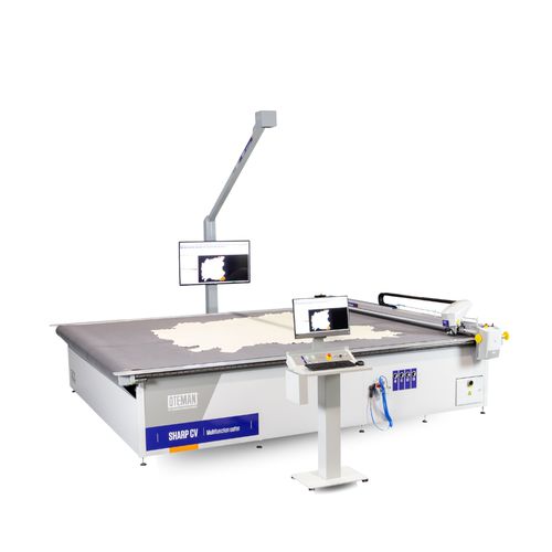 Máquina de corte de cuchilla - Sharp CV - Leather - OTEMAN - Advanced Cutting Technology SAU - para cuero / para casetes de histología / CNC