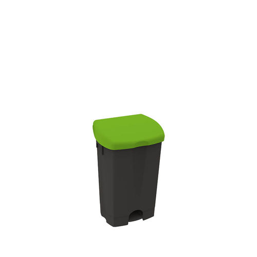 Cubo de basura de polipropileno - BLACK IS GREEN™ - ICA - con tapa / de pedal