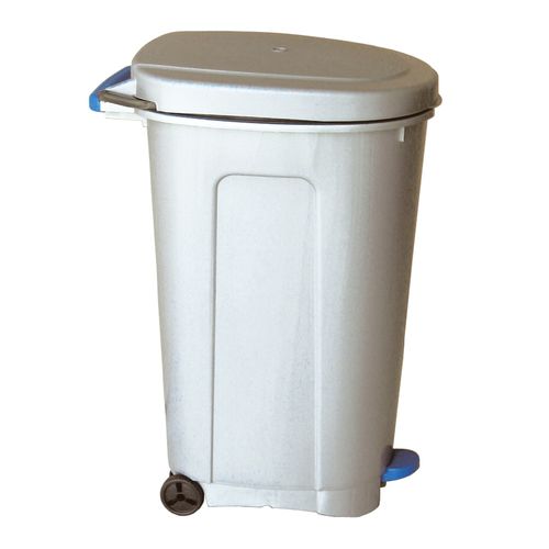Cubo de basura de plástico - ICA - con tapa / con asidero / de pedal