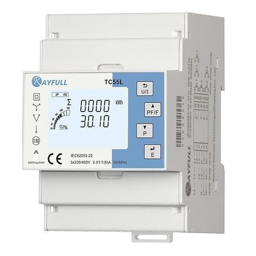 Contador de energía eléctrica multifunción - TC55L - Rayfull Electric Technology(Zhejiang)Co., Ltd. - trifásico / en riel DIN / RS-485