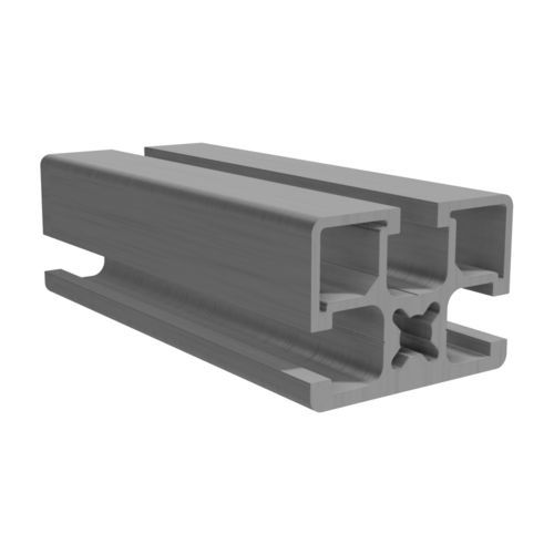 Perfil de aluminio anodizado - B0750 - trimat srl - ranurado / rectangular / para la industria