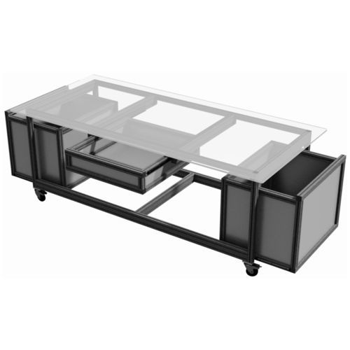 Mesa de trabajo de laboratorio - 521201 - trimat srl - con cajones