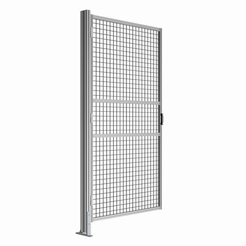 Puerta con bisagra - 5414 series - trimat srl - de aluminio / de acero galvanizado / para interior