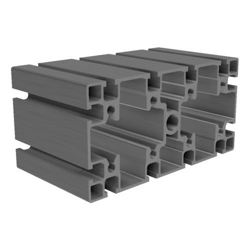 Perfil de aluminio anodizado - B1700 - trimat srl - ranurado / rectangular / para la industria