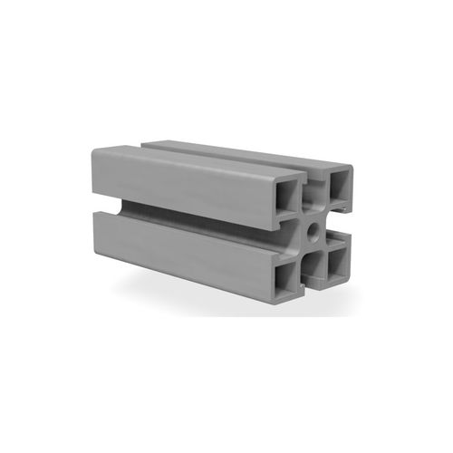 Perfil de aluminio anodizado - B1050 - trimat srl - ranurado / cuadrado / para la industria