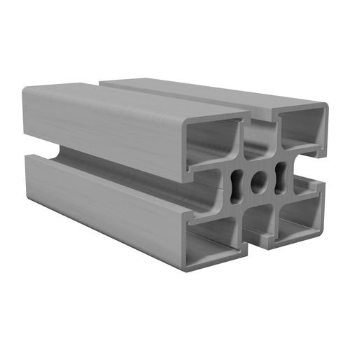 Perfil de aluminio anodizado - B1160 - trimat srl - ranurado / rectangular / para la industria