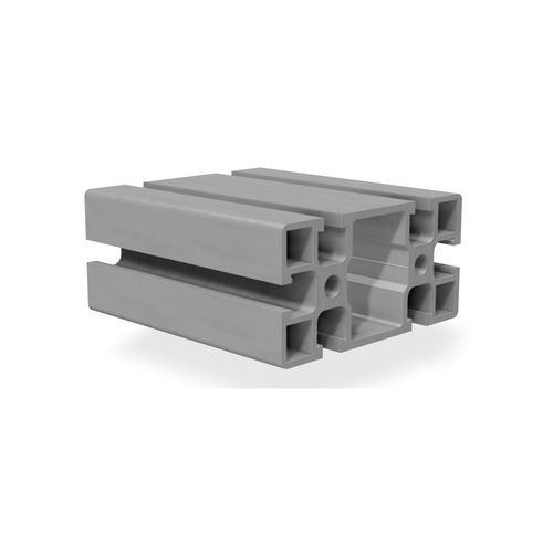 Perfil de aluminio anodizado - B1300 - trimat srl - ranurado / rectangular / para la industria