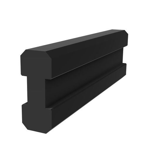 Perfil de polietileno de baja densidad PEBD - M4835 - trimat srl - ranurado / para puerta corredera / para protección de máquina