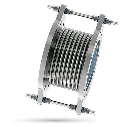Compensador de dilatación de metal - BM-SI-TI - BIKAR - redondo / con brida / axial