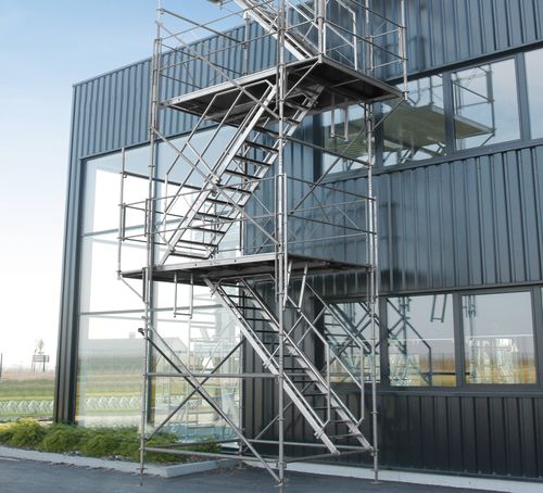 Torre de andamio móvil - FORTAL - fijo / de fachada / modular