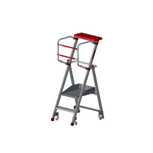 Escalera de tijera de aluminio - F881700063 - FORTAL - 2 peldaños