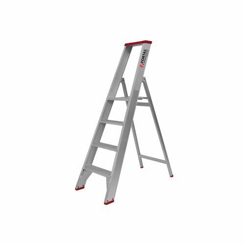 Escalera de tijera portátil - SOLIDE - FORTAL - de aluminio / 3 peldaños / 12 peldaños