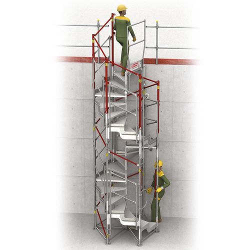 Escalera fija de exterior - FORTAL - de aluminio / de obra
