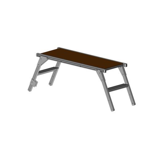 Escalera de tijera de aluminio - F050100020 - FORTAL - 2 peldaños