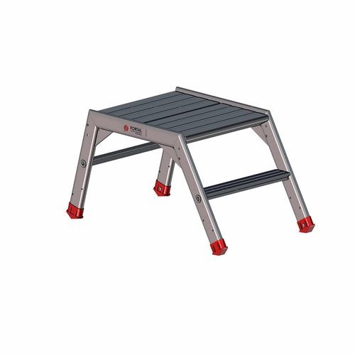 Escalera de tijera de aluminio - F05030000 series - FORTAL - 4 peldaños