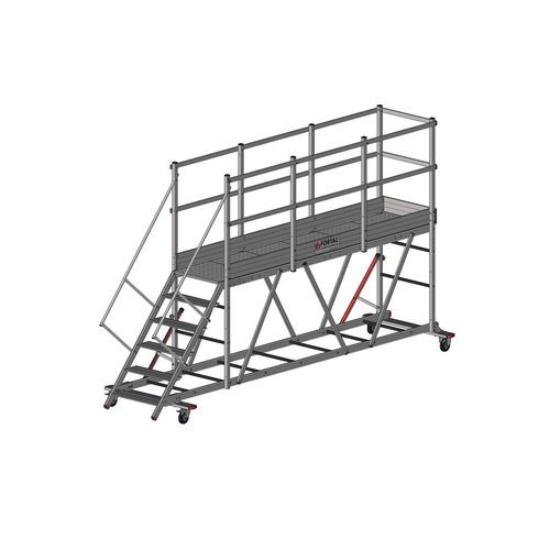 Plataforma de trabajo - F809000 series - FORTAL - móvil / para residuos