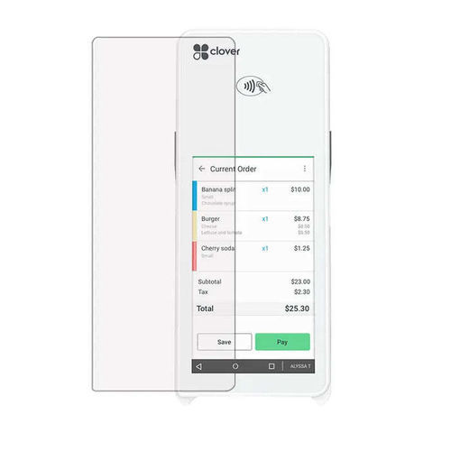 Vidrio de protección de vidrio - Clover Flex 2 - C403 - AgozTech LLC - de polímero / para la industria alimentaria y de la bebida / para visualizador