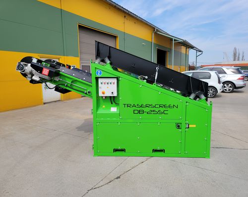 Criba para obra de construcción - DB-25SC - dbe.sk - móvil / vibratoria / para productos a granel