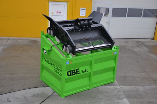 Criba para obra de construcción - DB-40 - dbe.sk - móvil / vibratoria / para productos a granel