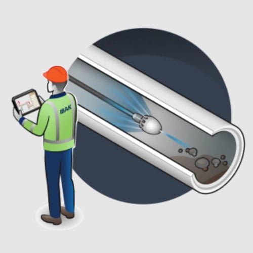 Software resolutivo de gestión de datos - IKAS  - IBAK Helmut Hunger GmbH & Co. KG - de filmación de inspección / de planificación / para probador de estanqueidad