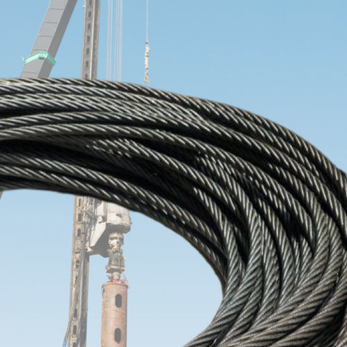Cable metálico para minas - C.F.WIREROPE, LTD - para perforación / para campos petrolíferos y de gas / de acero