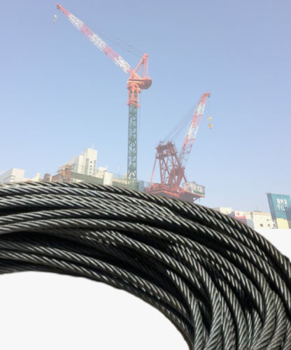 Cable de elevación para grúa torre - C.F.WIREROPE, LTD - de acero / flexible / de larga duración